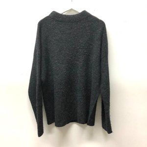 COS Men's Wool Mock Neck Sweater Grey